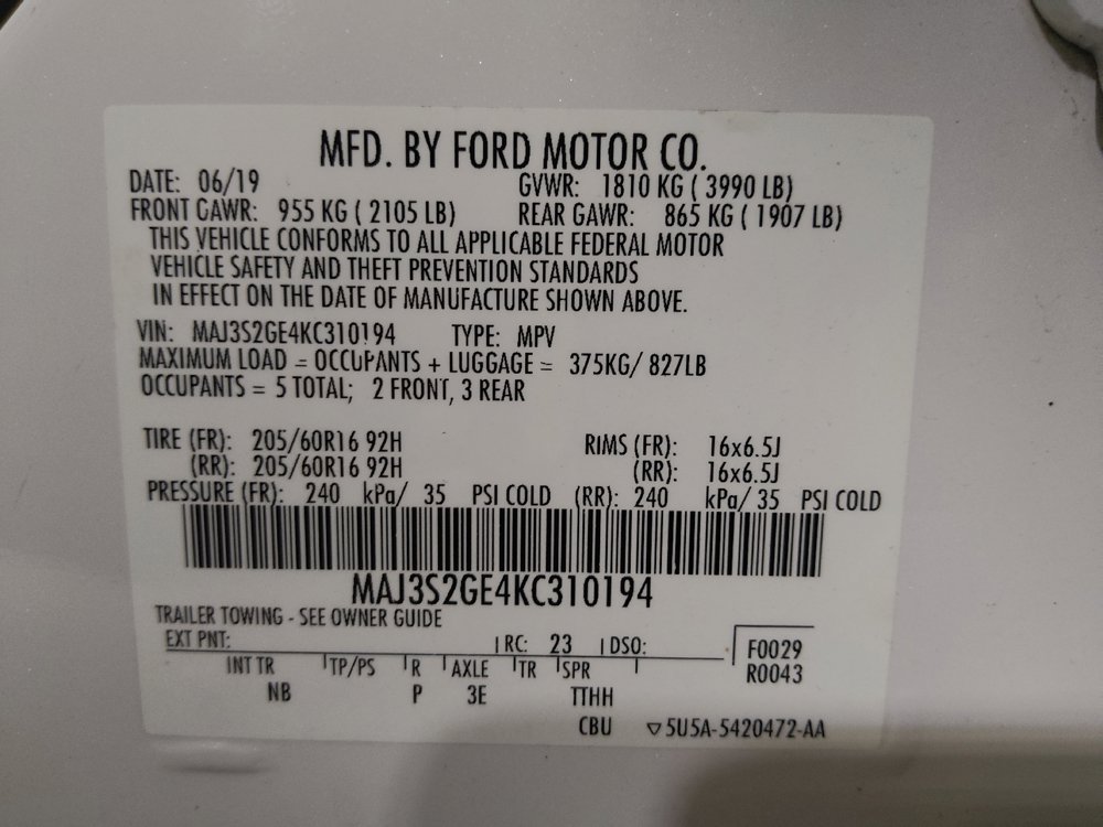 Used 2019 Ford EcoSport SE FWD image 33