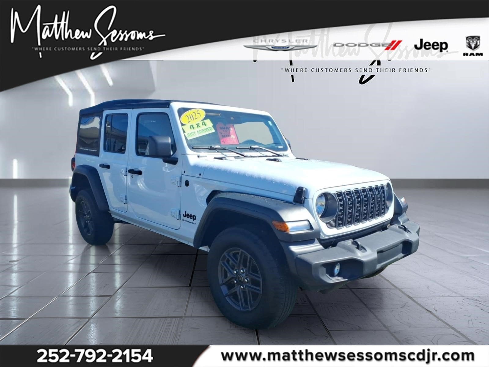 Used 2025 Jeep Wrangler Unlimited Sport AWD/4WD image 1