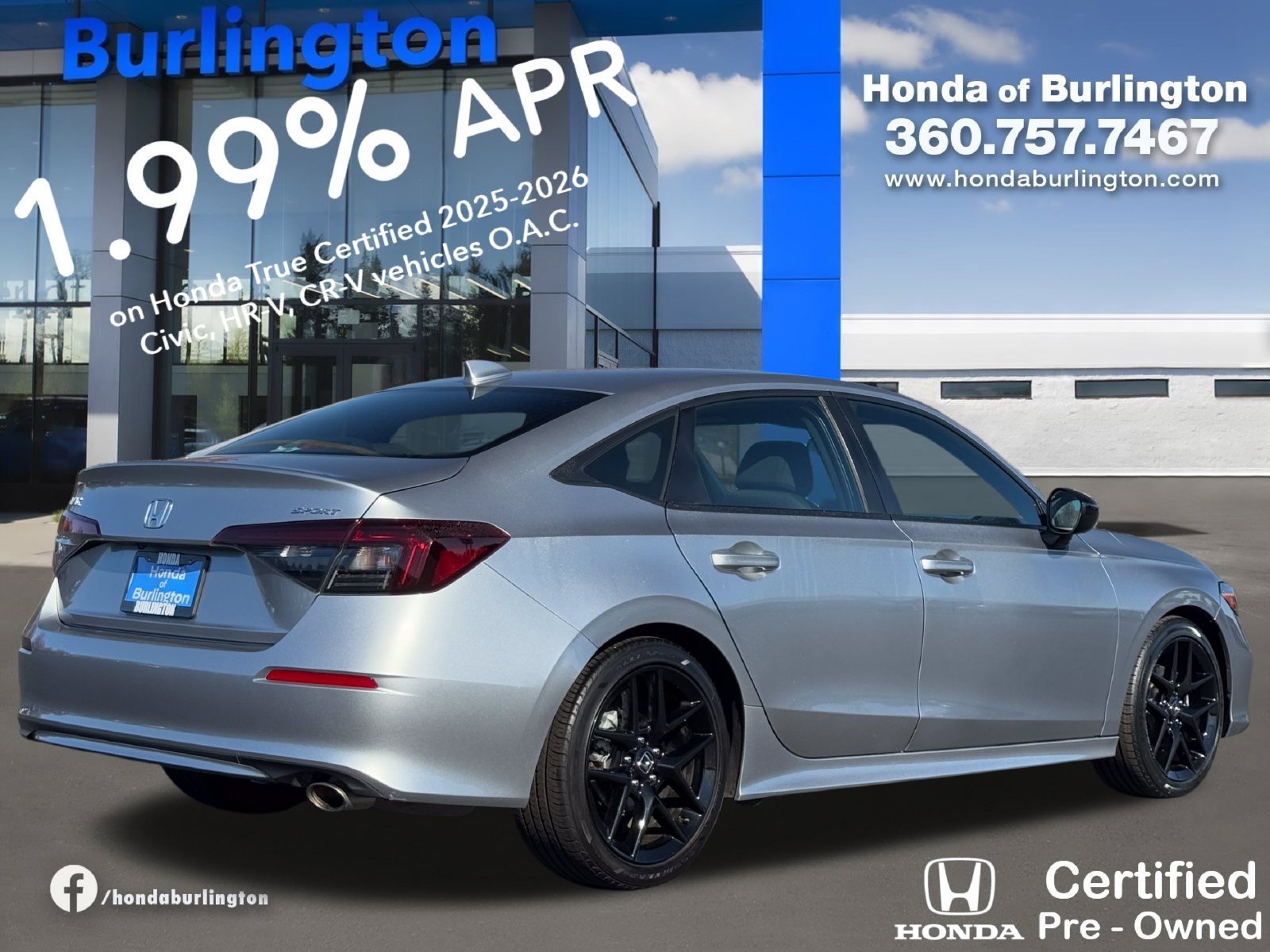 Certified 2025 Honda Civic Sport image 6