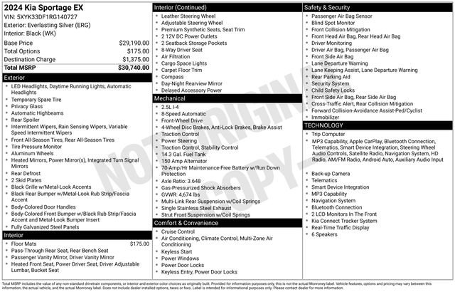 Used 2024 Kia Sportage EX FWD image 18