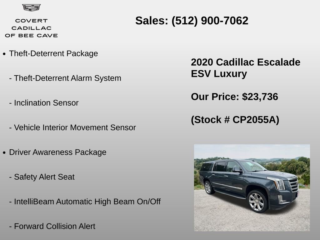 Used 2020 Cadillac Escalade ESV Luxury RWD image 12