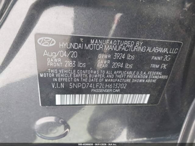 Used 2020 Hyundai Elantra SE FWD image 9