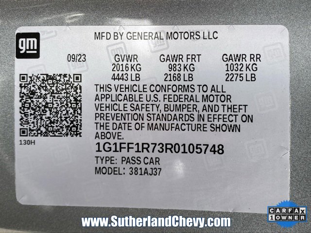 Certified 2024 Chevrolet Camaro LT w/ Technology Package image 40