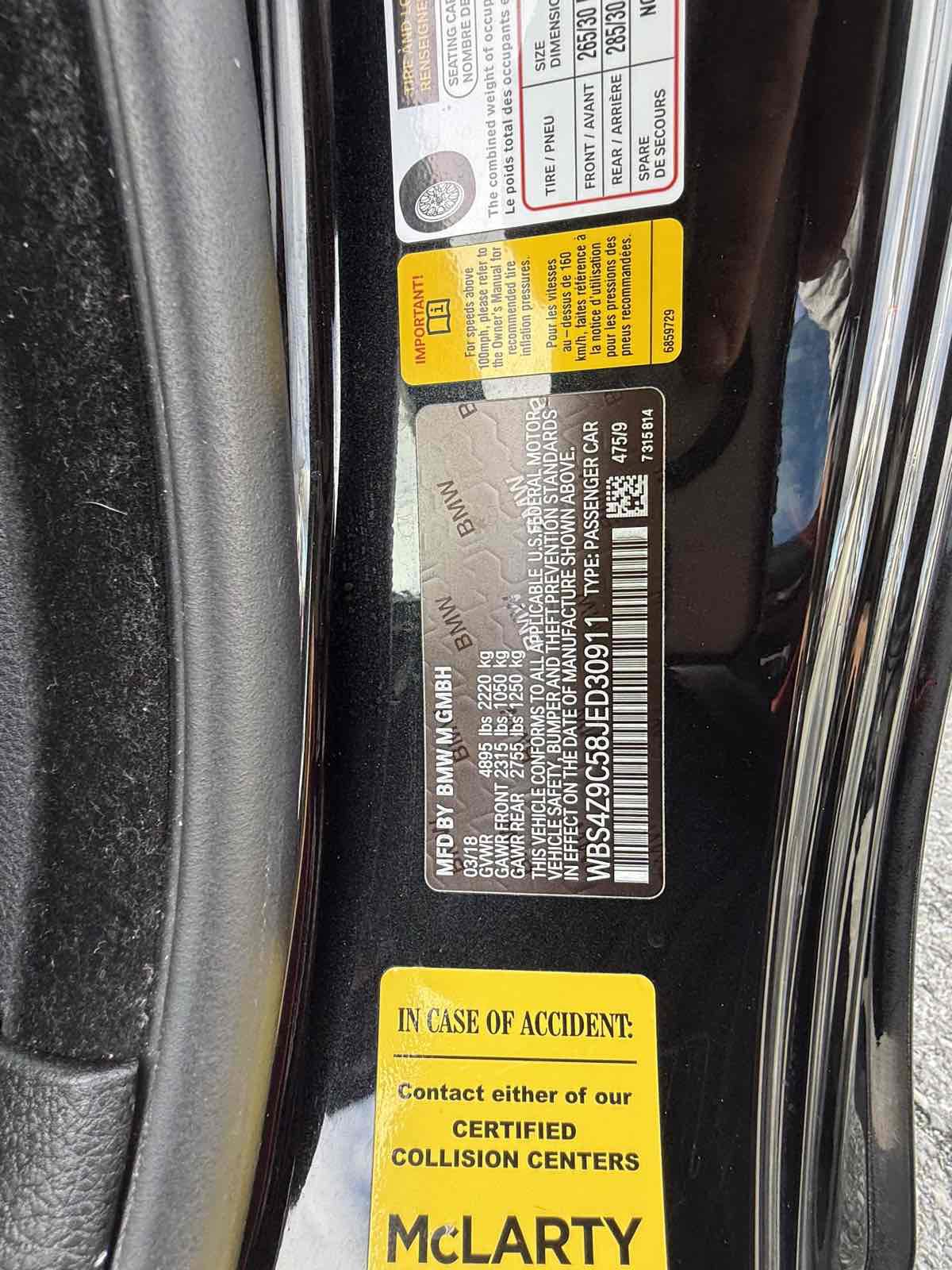 Used 2018 BMW M4 Convertible w/ Competition Package image 23