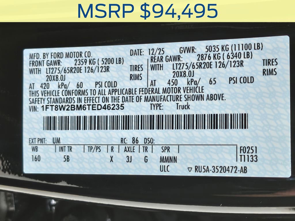 New 2026 Ford F250 Lariat w/ Black Appearance Package image 42