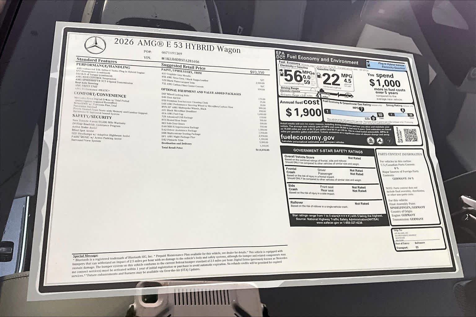 New 2026 Mercedes-Benz E 53 AMG 4MATIC Sedan image 18