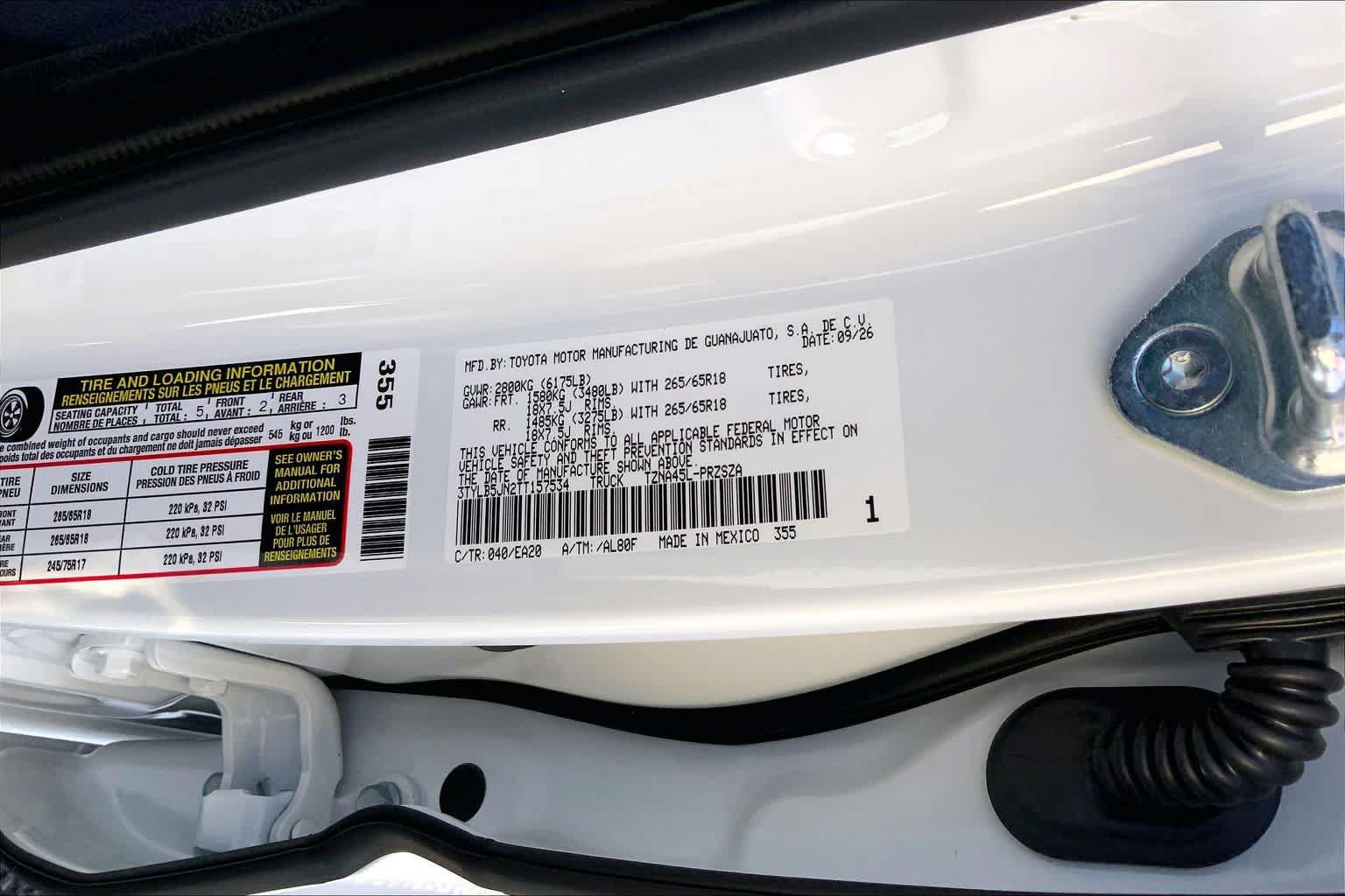New 2026 Toyota Tacoma TRD Sport AWD/4WD image 21
