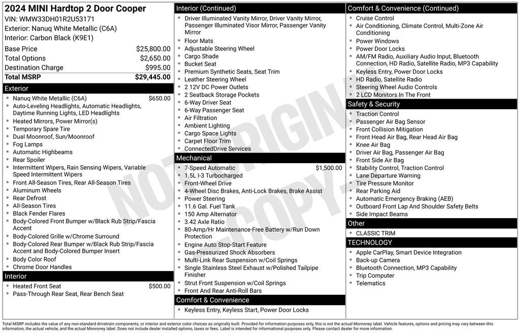 Used 2024 MINI Cooper 2-Door Hardtop FWD image 9