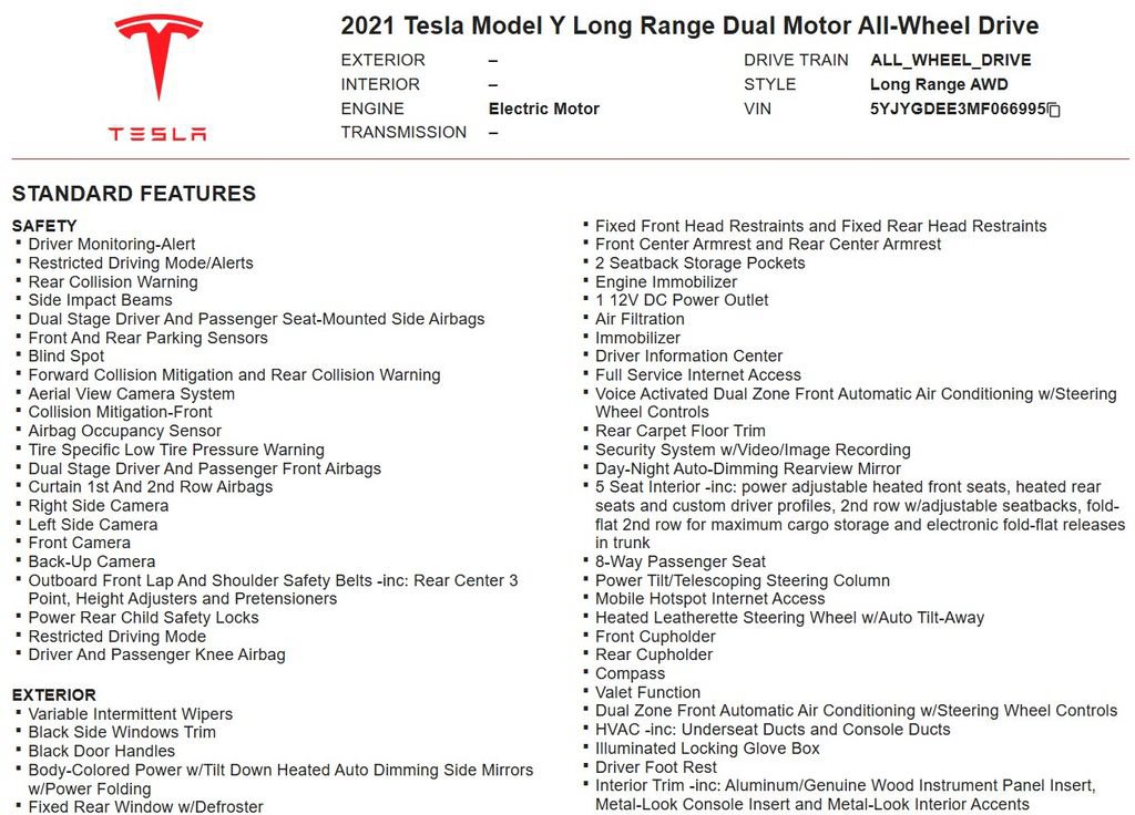 Used 2021 Tesla Model Y Long Range AWD/4WD image 17