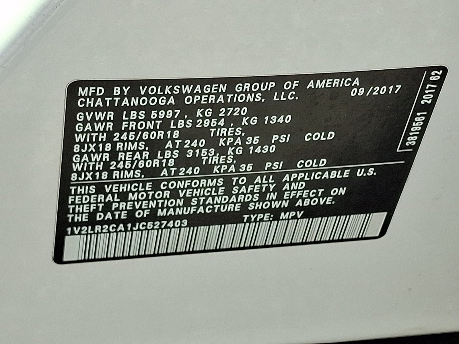 Used 2018 Volkswagen Atlas SE AWD/4WD image 26