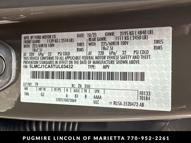 New 2026 Lincoln Corsair Premiere image 36