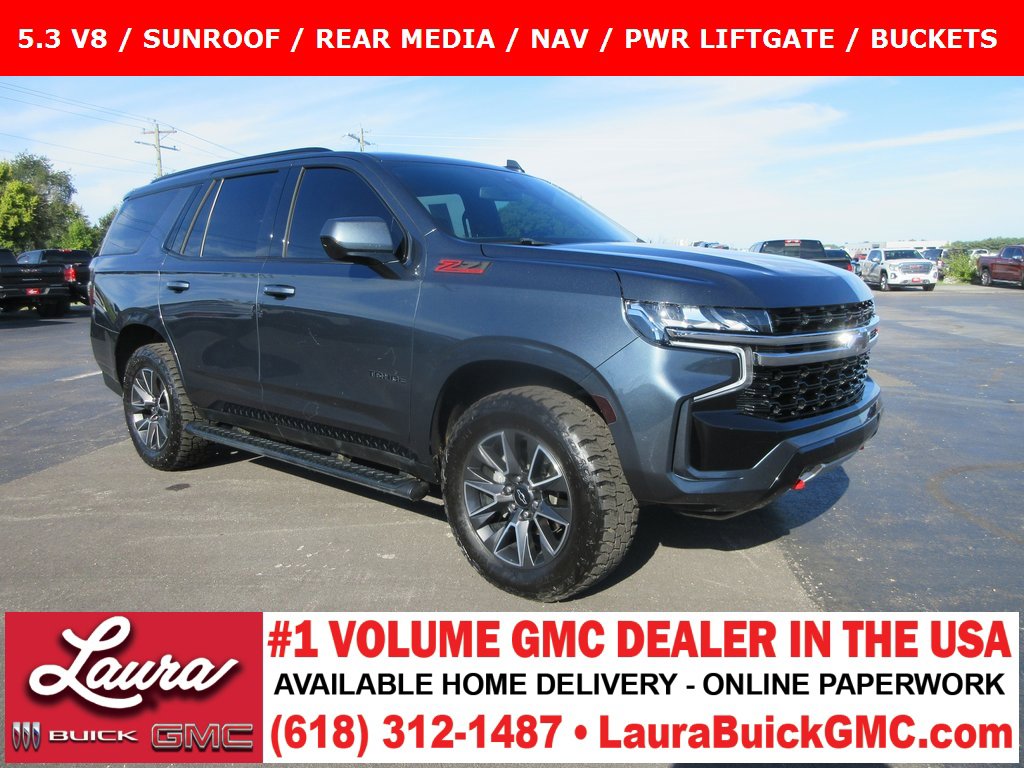 Used 2021 Chevrolet Tahoe Z71 w/ Rear Media and Nav Package