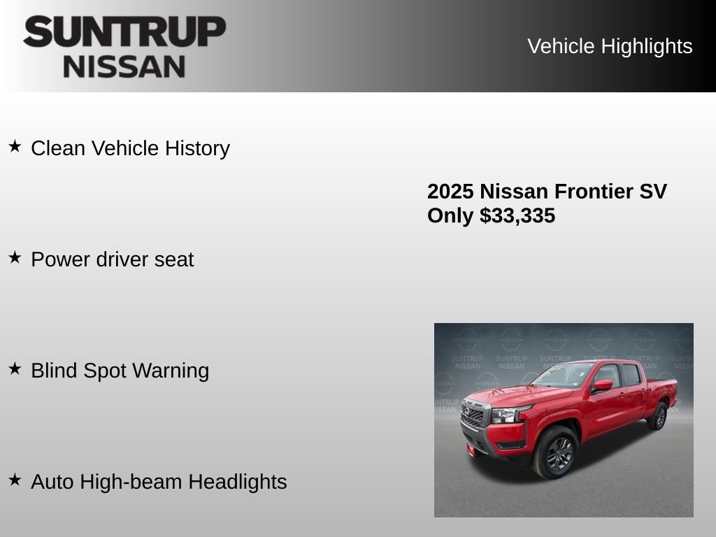 Used 2025 Nissan Frontier SV image 8