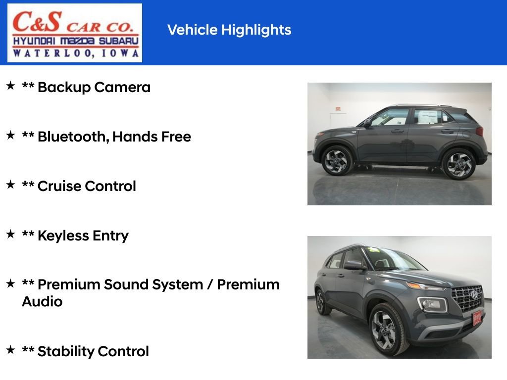 New 2024 Hyundai Venue SEL image 7