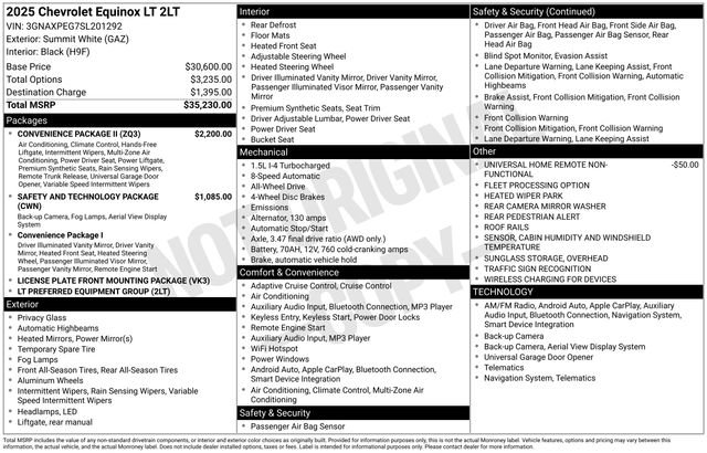 Certified 2025 Chevrolet Equinox LT w/ Convenience Package II AWD/4WD image 6