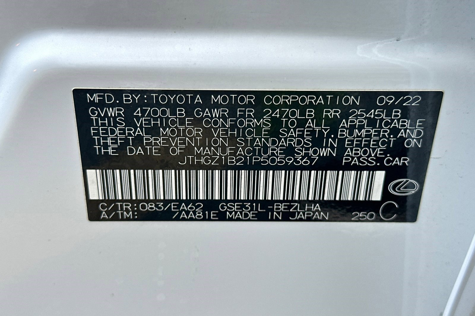 Certified 2023 Lexus IS 350 F Sport w/ Accessory Package RWD image 22