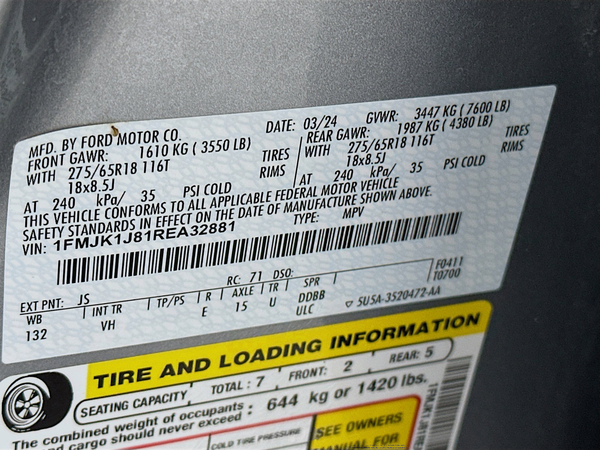 Used 2024 Ford Expedition Max XLT AWD/4WD image 12