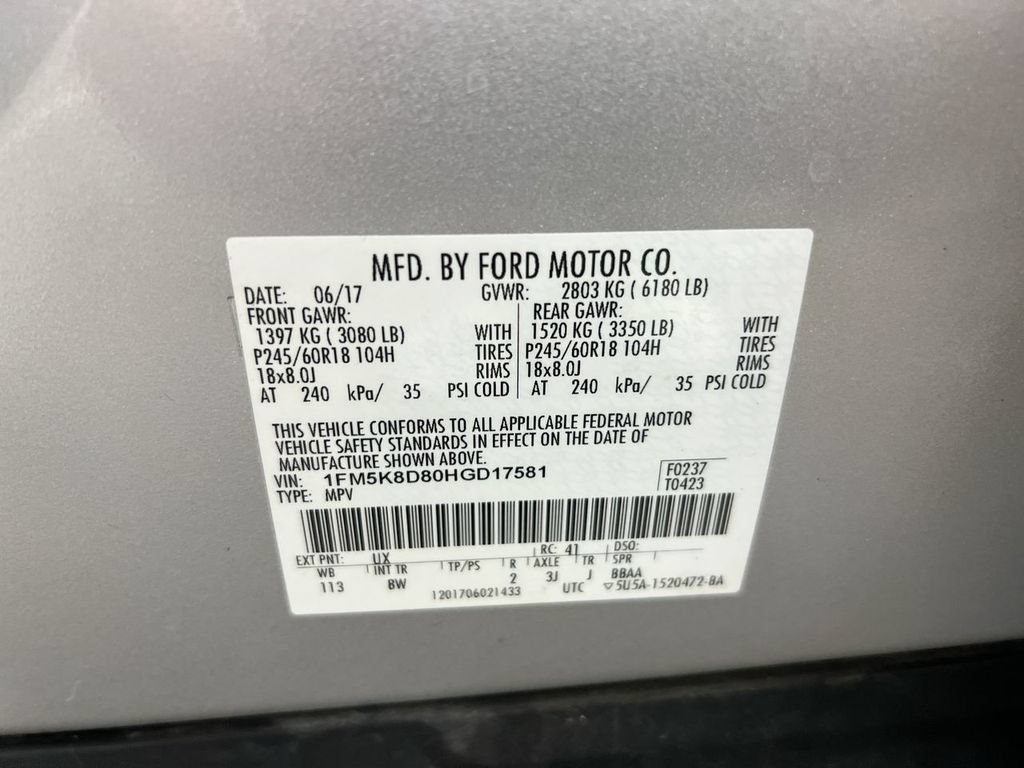 Used 2017 Ford Explorer XLT AWD/4WD image 28