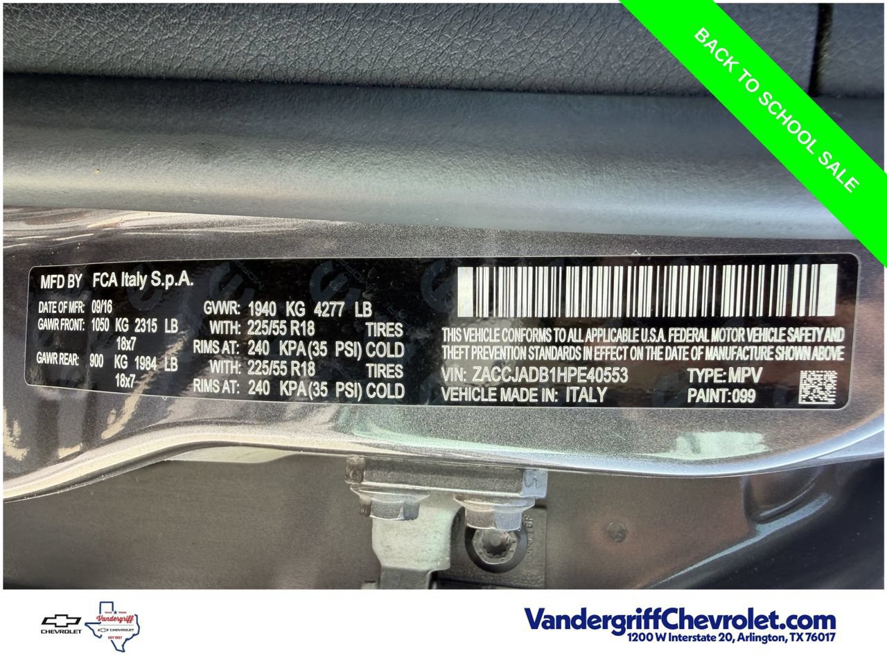 Used 2017 Jeep Renegade Limited FWD image 29