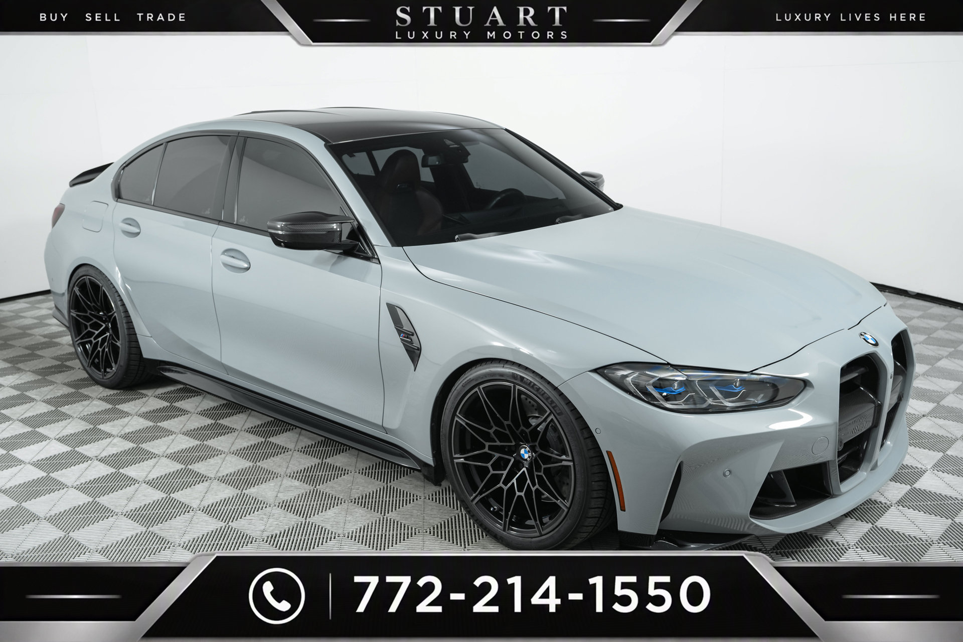 Used 2024 BMW M3 Competition w/ M Carbon Exterior Package AWD/4WD 360° Tour