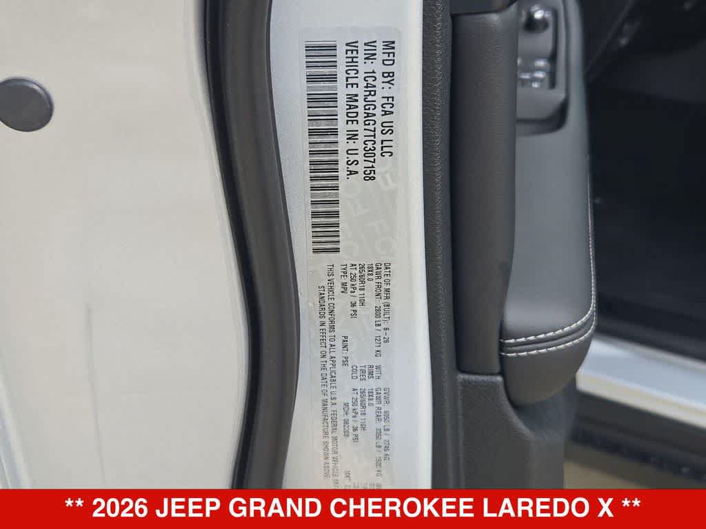 New 2026 Jeep Grand Cherokee Laredo X RWD image 31