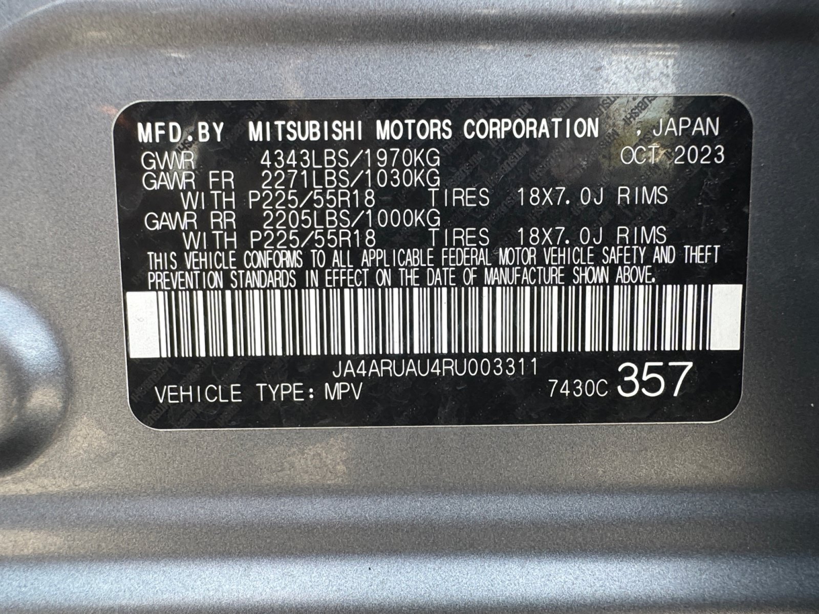 Used 2024 Mitsubishi Outlander Sport ES AWD/4WD image 32