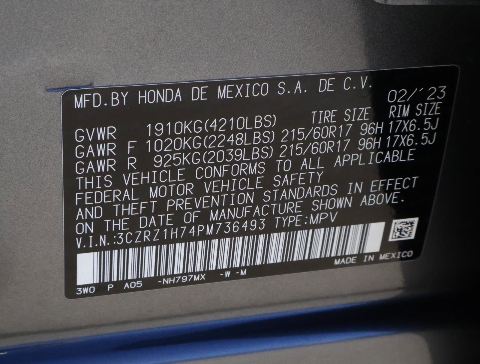 Used 2023 Honda HR-V EX-L image 22