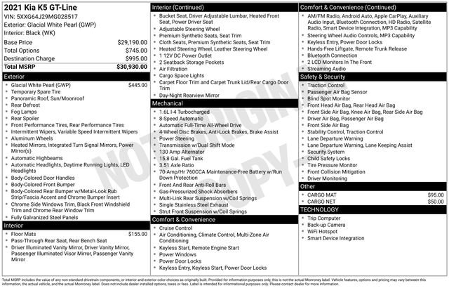 Used 2021 Kia K5 GT-Line image 23