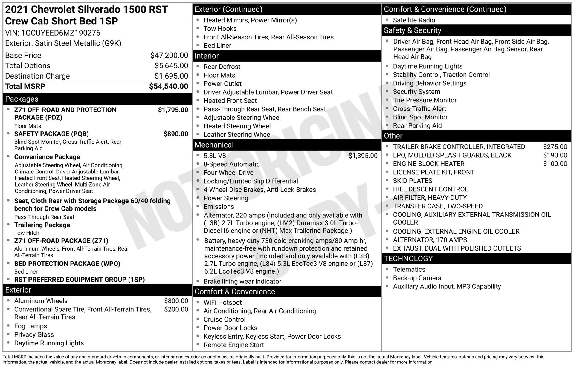 Used 2021 Chevrolet Silverado 1500 RST AWD/4WD image 3