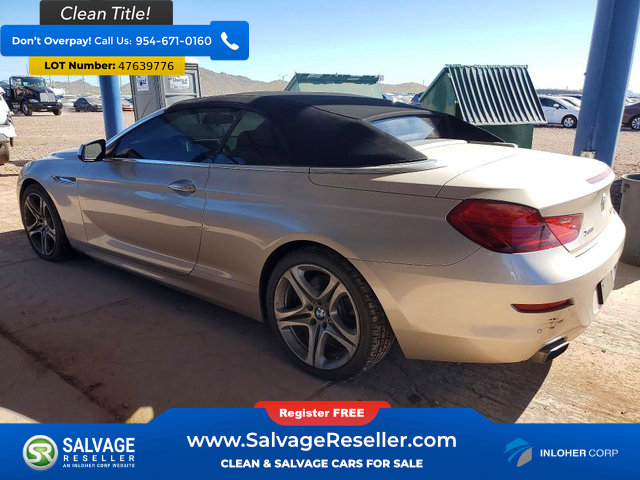 Used 2013 BMW 650i xDrive Convertible AWD/4WD image 3