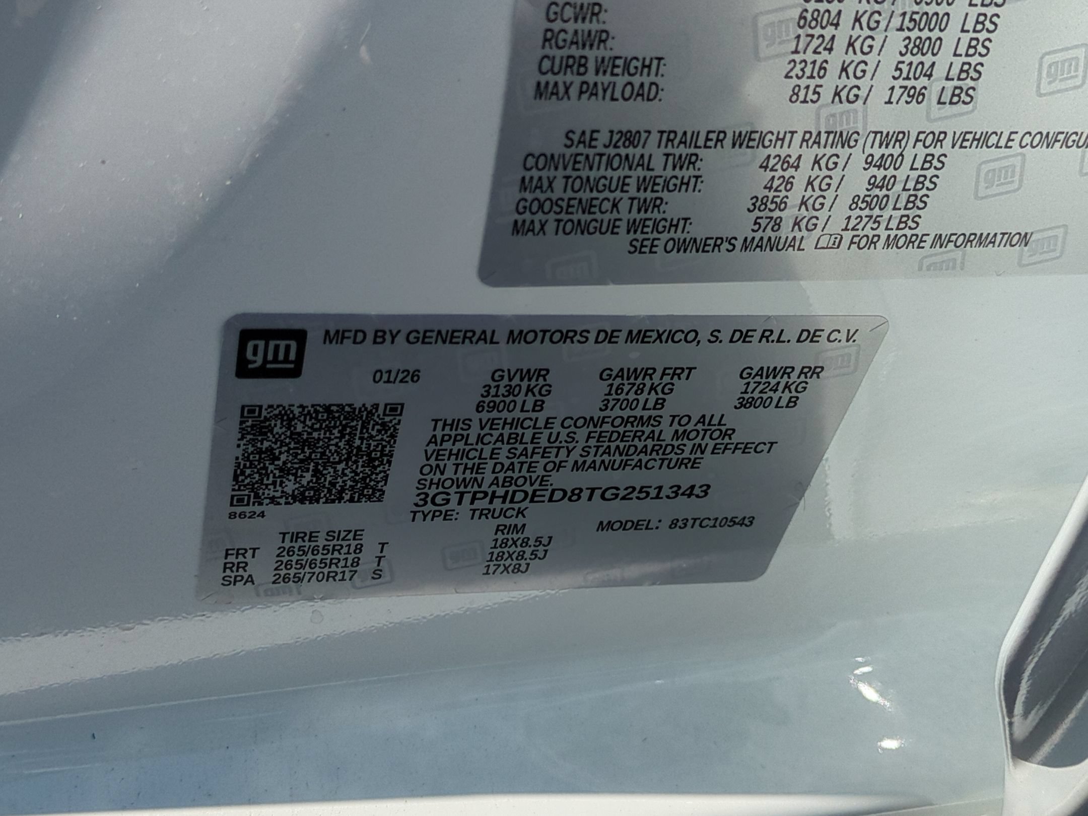 Used 2026 GMC Sierra 1500 SLT RWD image 33