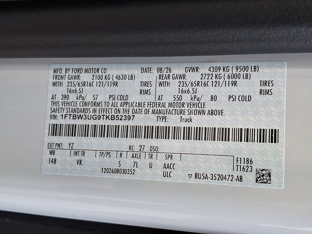 New 2026 Ford Transit 350 148 High Roof Extended AWD w/ Load Area Protection Package image 17