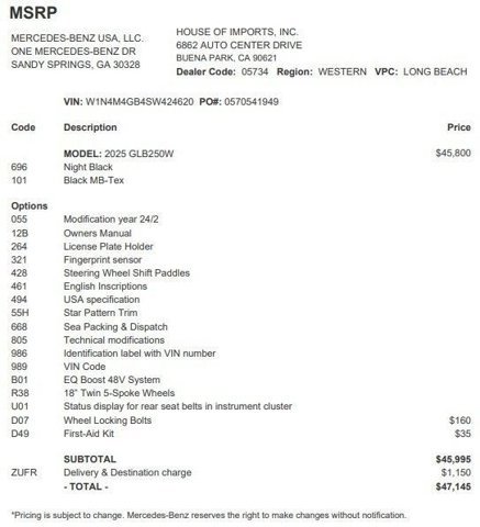 Certified 2025 Mercedes-Benz GLB 250 image 4