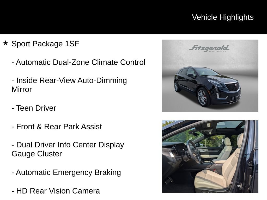 Used 2022 Cadillac XT5 Sportv w/ Technology Package AWD/4WD image 9