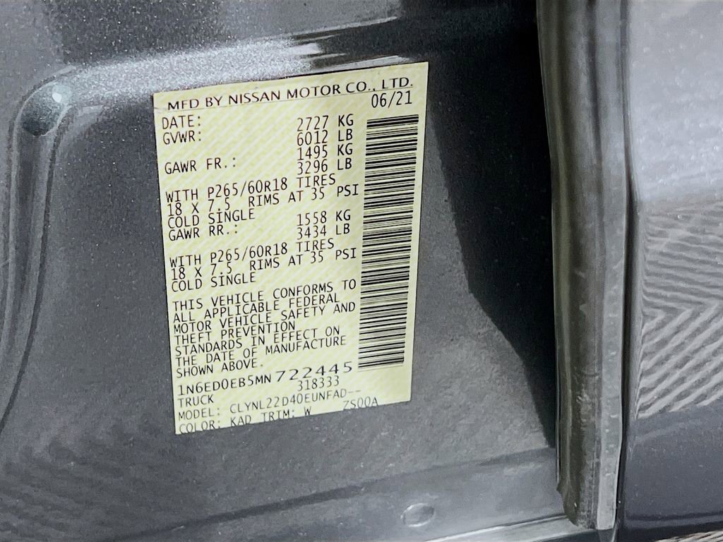 Used 2021 Nissan Frontier SV image 25