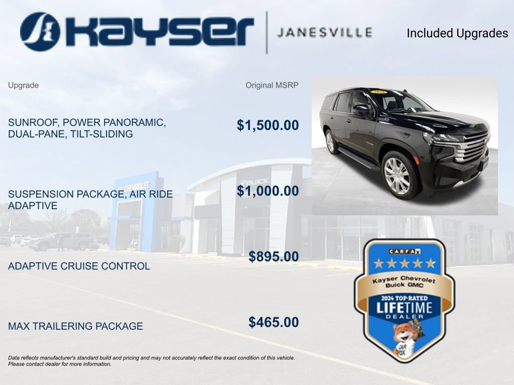 Certified 2021 Chevrolet Tahoe High Country image 2