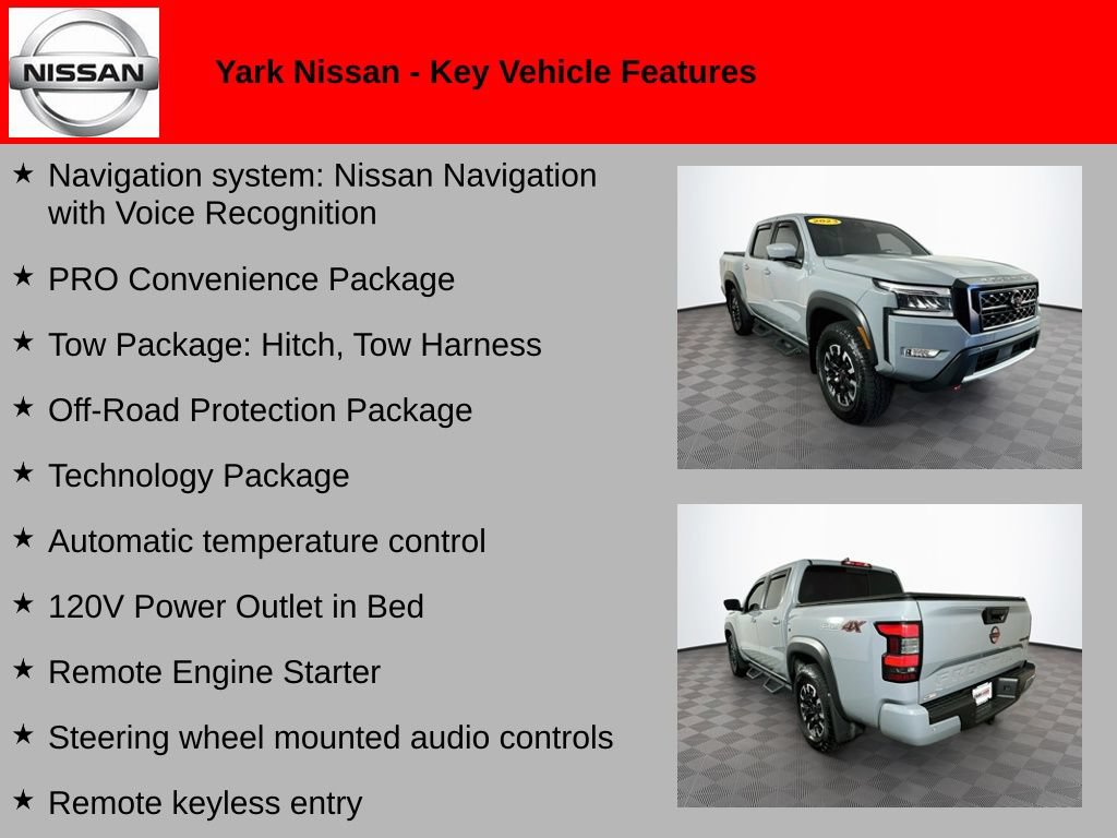 Certified 2023 Nissan Frontier PRO-4X w/ Pro Convenience Package AWD/4WD image 2