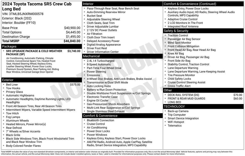 Used 2024 Toyota Tacoma SR5 image 34