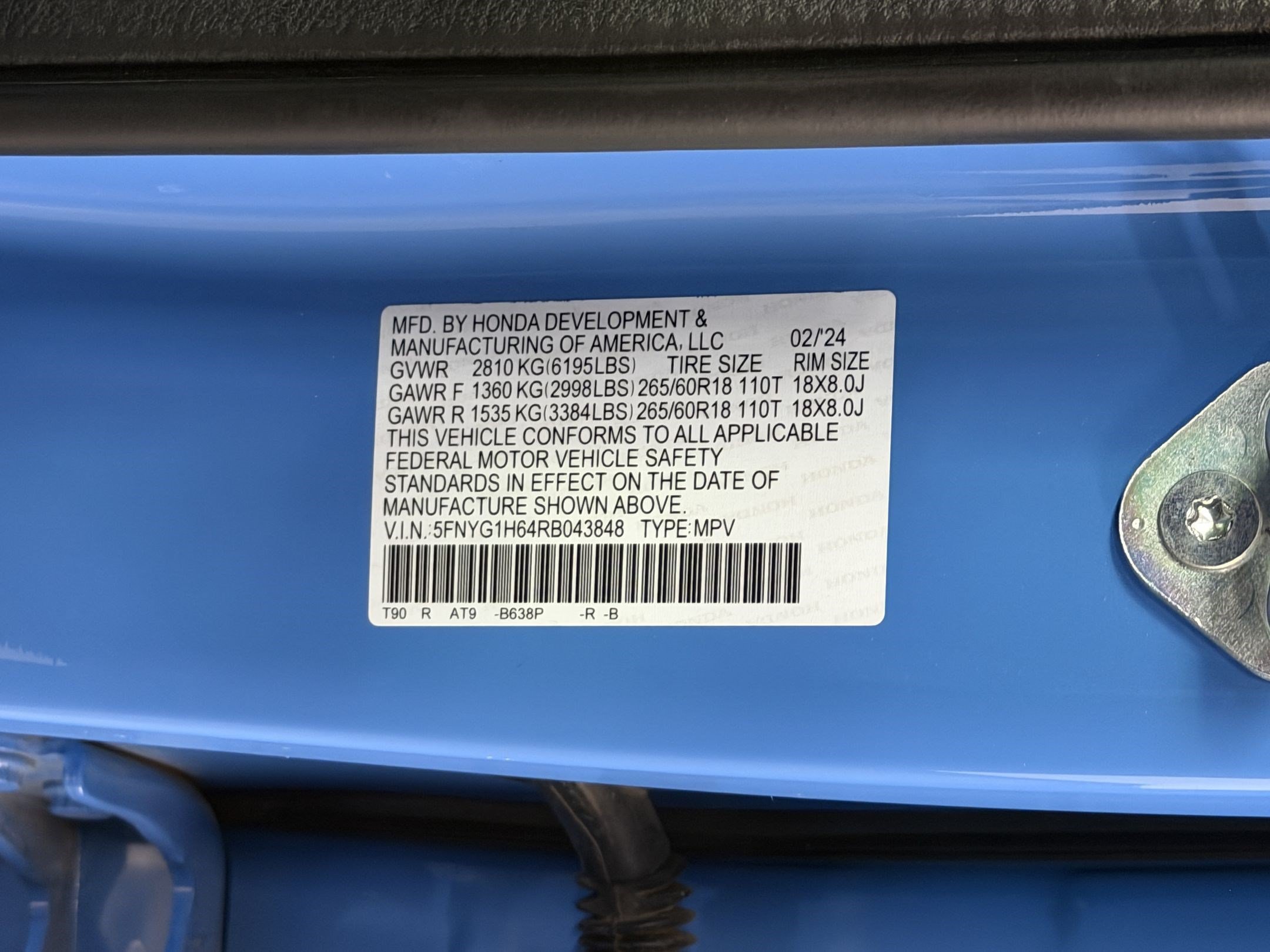 Certified 2024 Honda Pilot TrailSport image 26