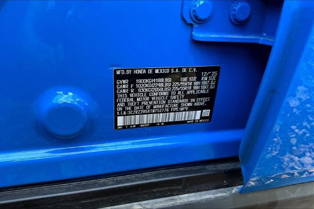 Certified 2026 Honda HR-V Sport image 19