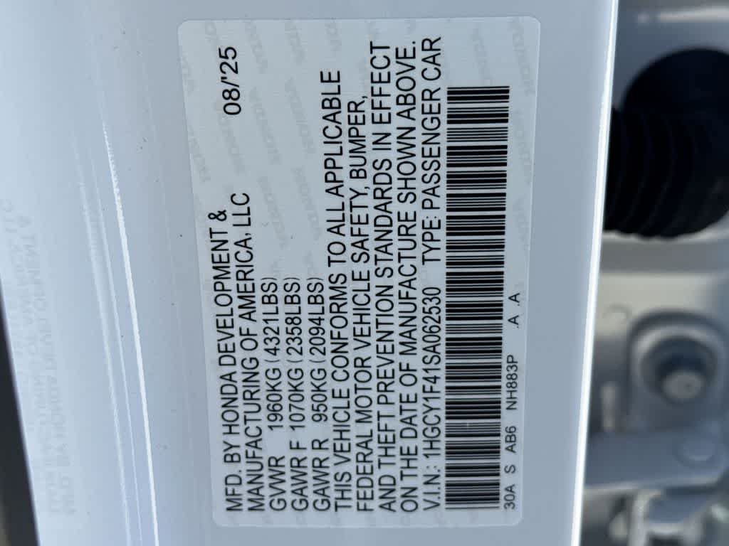 New 2025 Honda Accord SE image 28