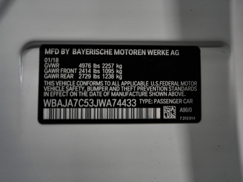 Used 2018 BMW 530i xDrive image 13