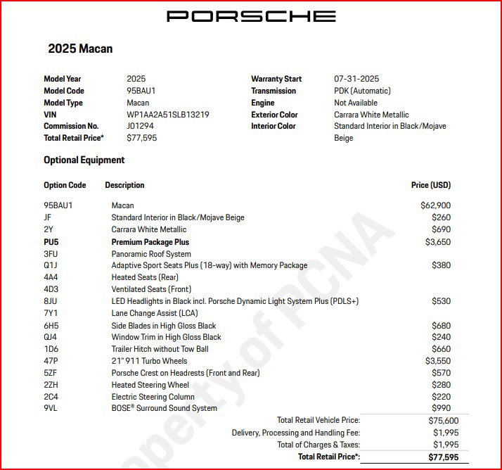Certified 2025 Porsche Macan AWD/4WD image 9