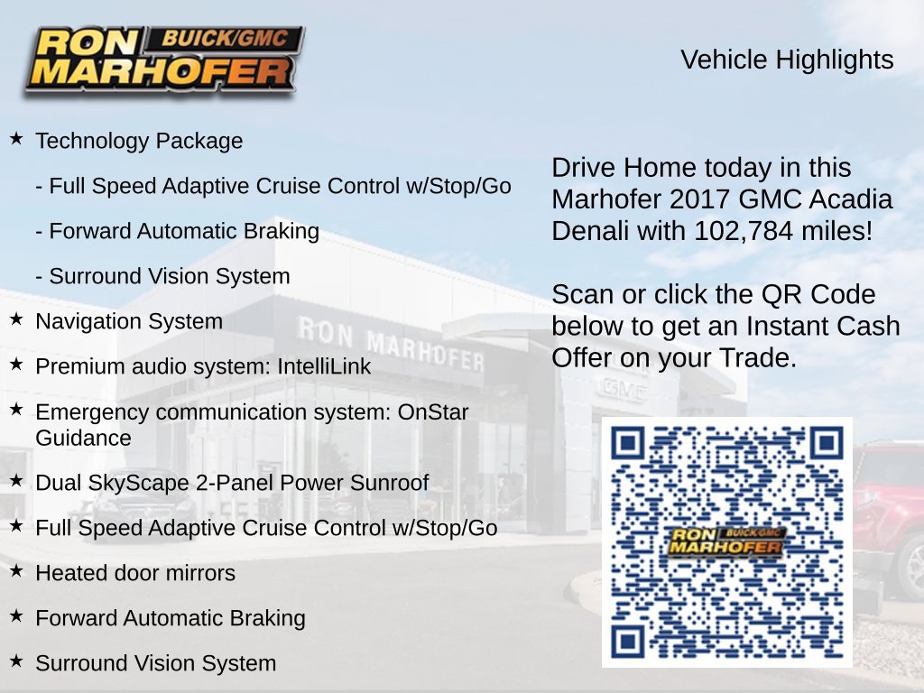 Used 2017 GMC Acadia Denali w/ Technology Package AWD/4WD image 15