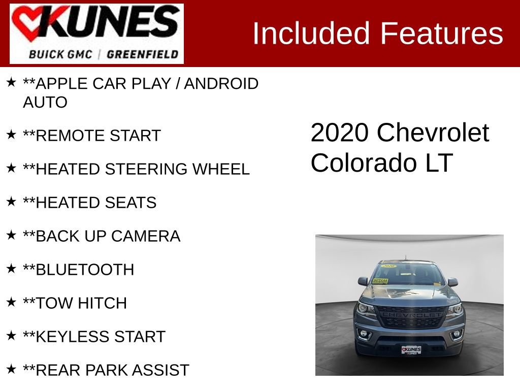 Used 2020 Chevrolet Colorado LT w/ Colorado RST Special Edition AWD/4WD image 2