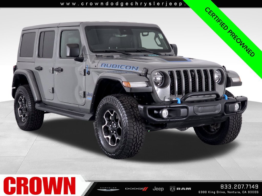 Used 2021 Jeep Wrangler Unlimited Rubicon 4xe w/ Steel Bumper Group