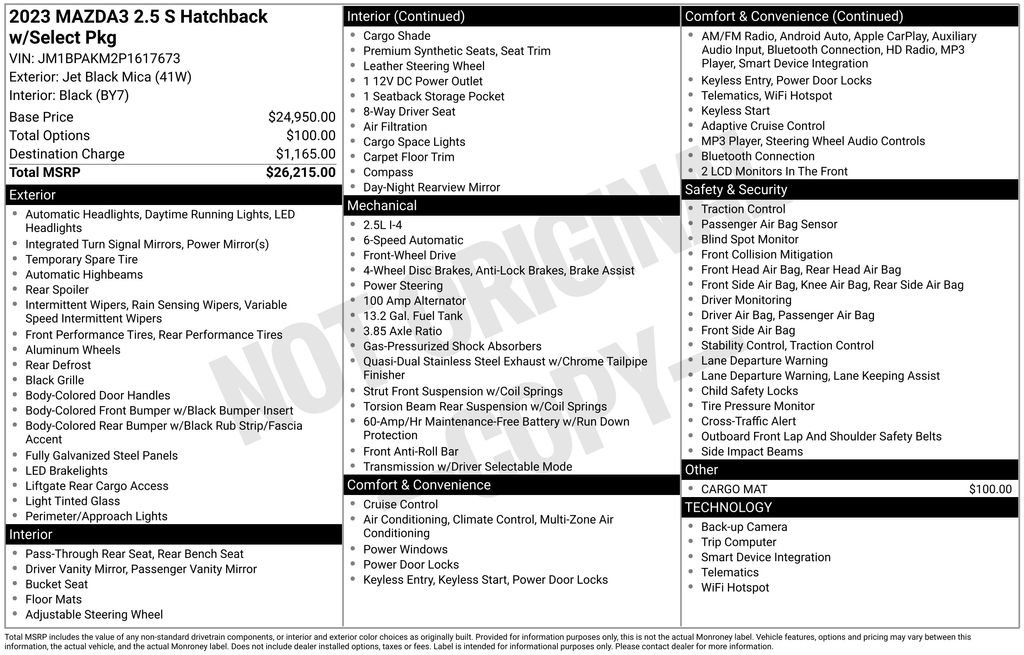 Certified 2023 MAZDA MAZDA3 s image 5