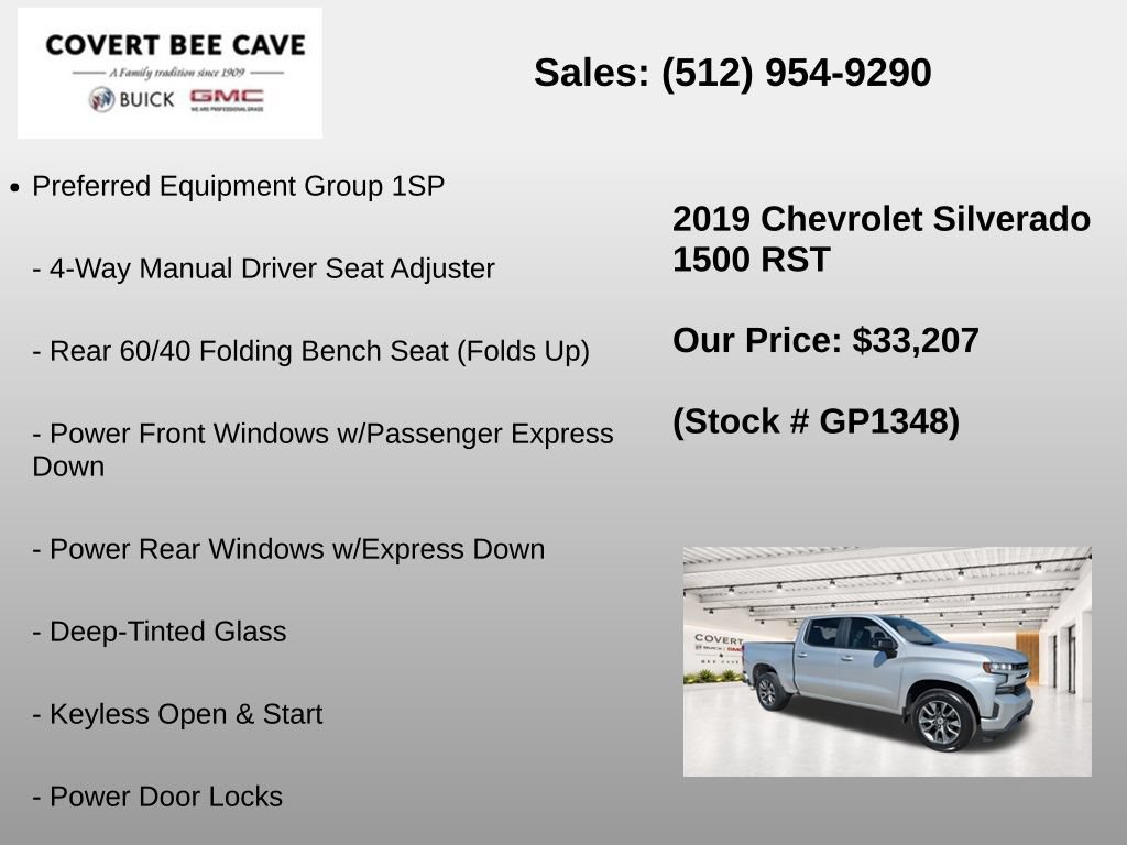 Used 2019 Chevrolet Silverado 1500 RST w/ All-Star Edition RWD image 7