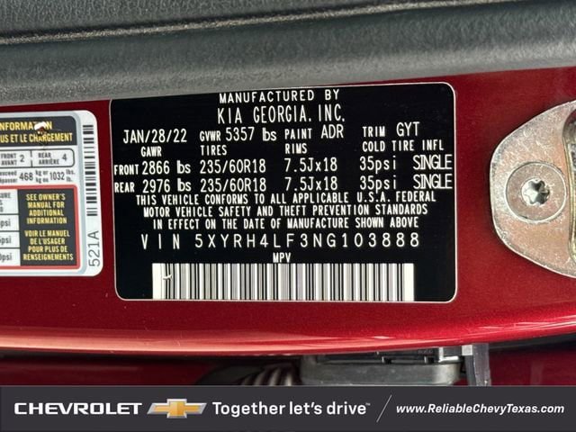 Used 2022 Kia Sorento EX FWD image 34