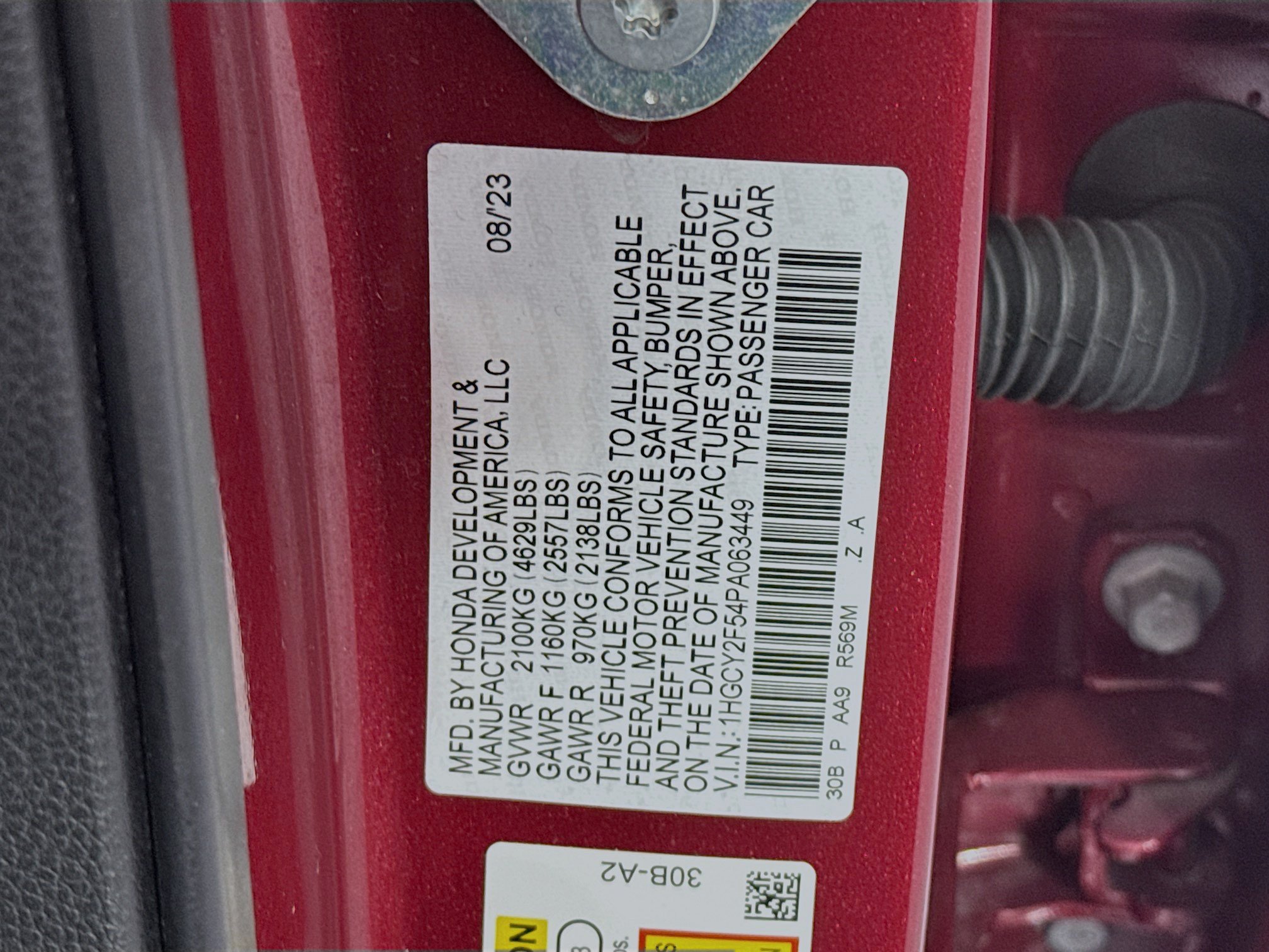 Certified 2023 Honda Accord Sport image 30